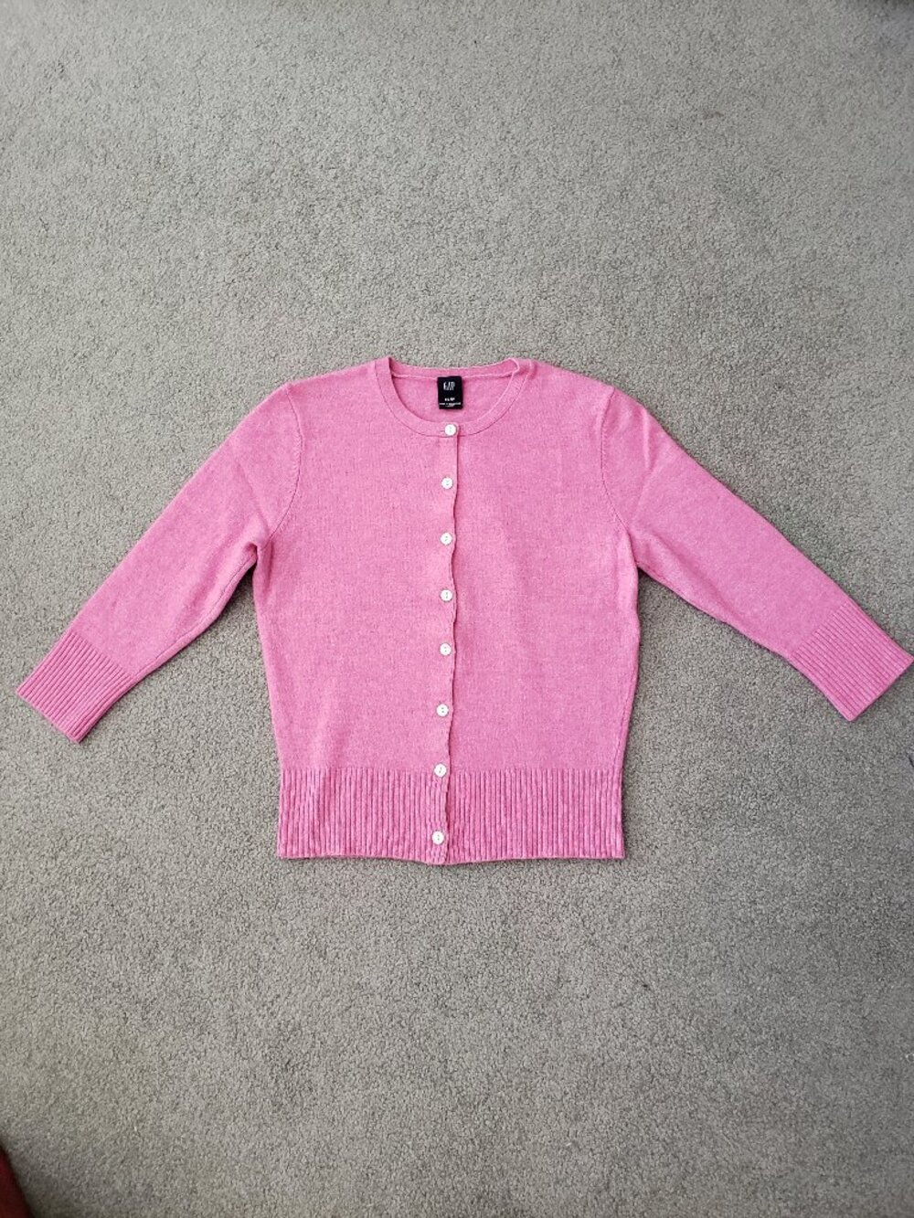 Gap bubblegum pink cardigan sweater XS